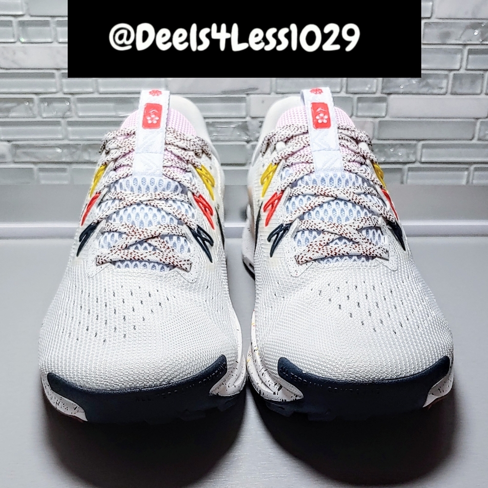 Nike React Pegasus Trail 5 Womens Size 8.5 White Pink Foam Navy - Picture 2 of 6
